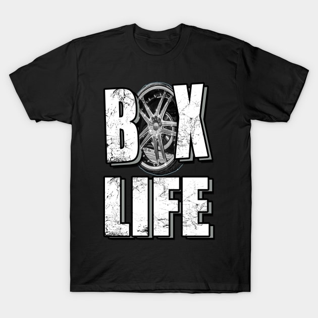 Box Life White T-Shirt by Black Ice Design